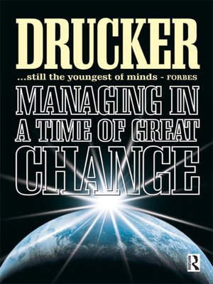 cover image of Managing in a Time of Great Change